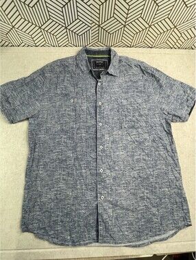 Company Eighty One RN 64866 Short Sleeve Button Down 100% Cotton Shirt Size 2XL